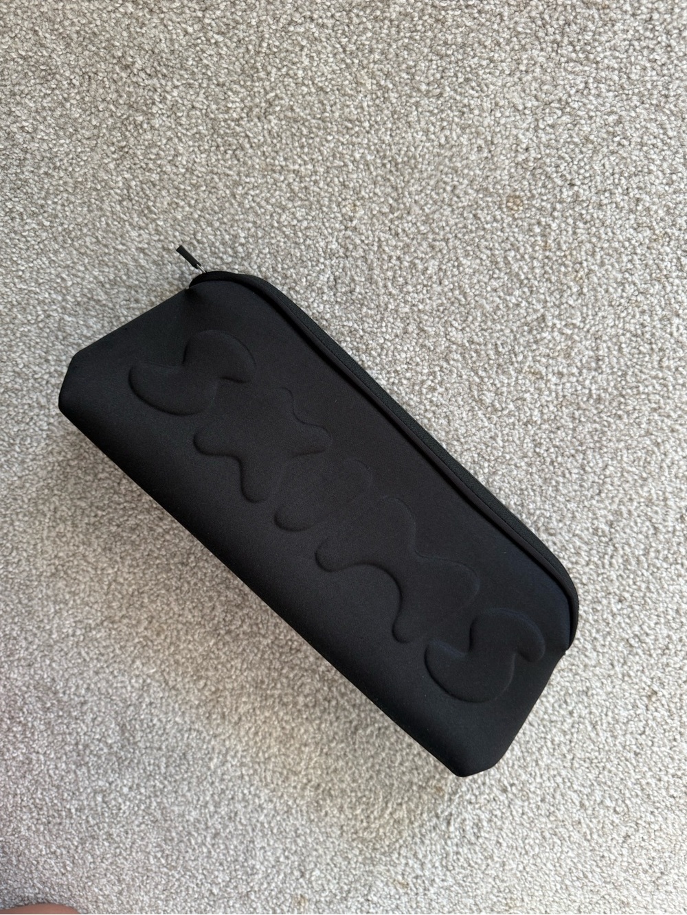 Black SKIMS Neoprene Zip Pouch -